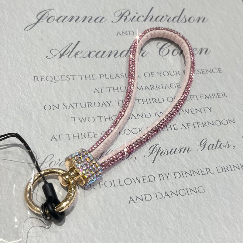 Fashion Mobile Phone Straps with British Style Short Diamond-encrusted Bracelet phone strap lanyard phone chain lanyard for keys