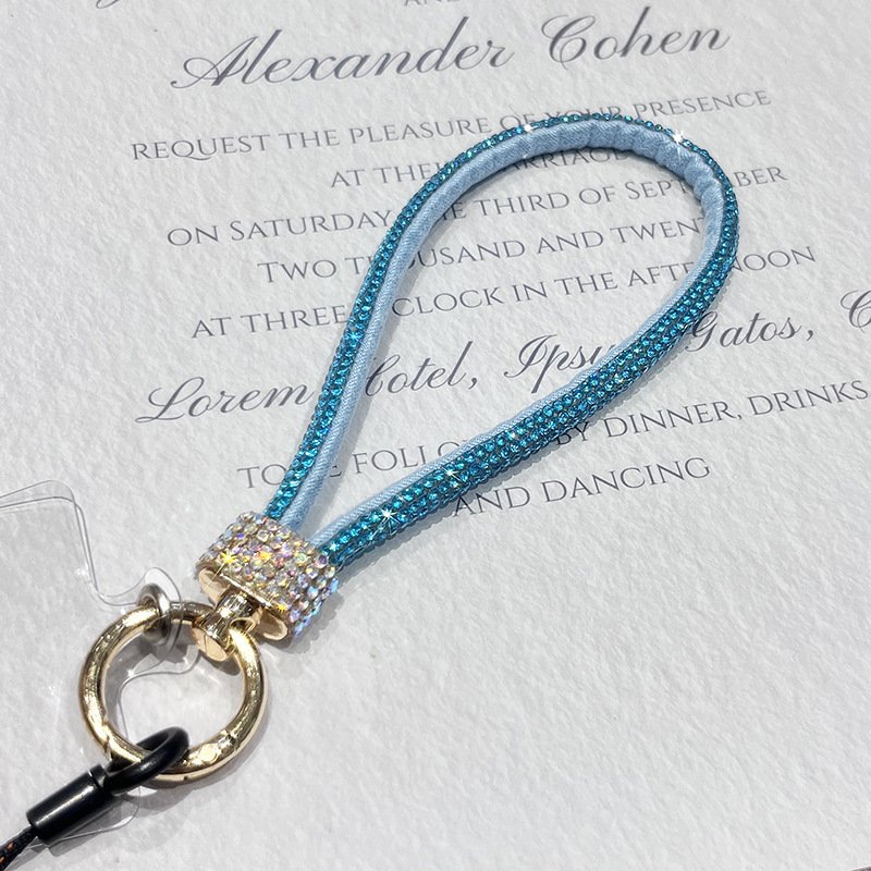 Fashion Mobile Phone Straps with British Style Short Diamond-encrusted Bracelet phone strap lanyard phone chain lanyard for keys