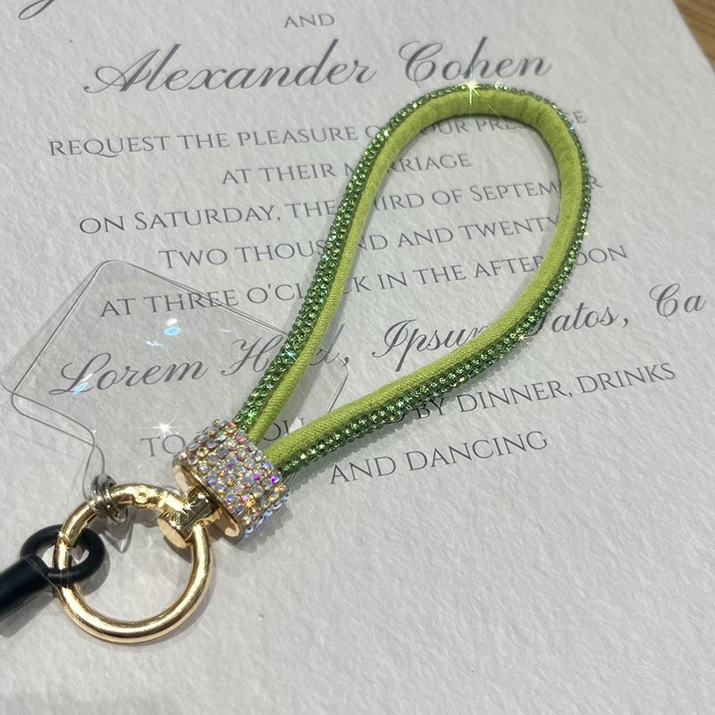 Fashion Mobile Phone Straps with British Style Short Diamond-encrusted Bracelet phone strap lanyard phone chain lanyard for keys