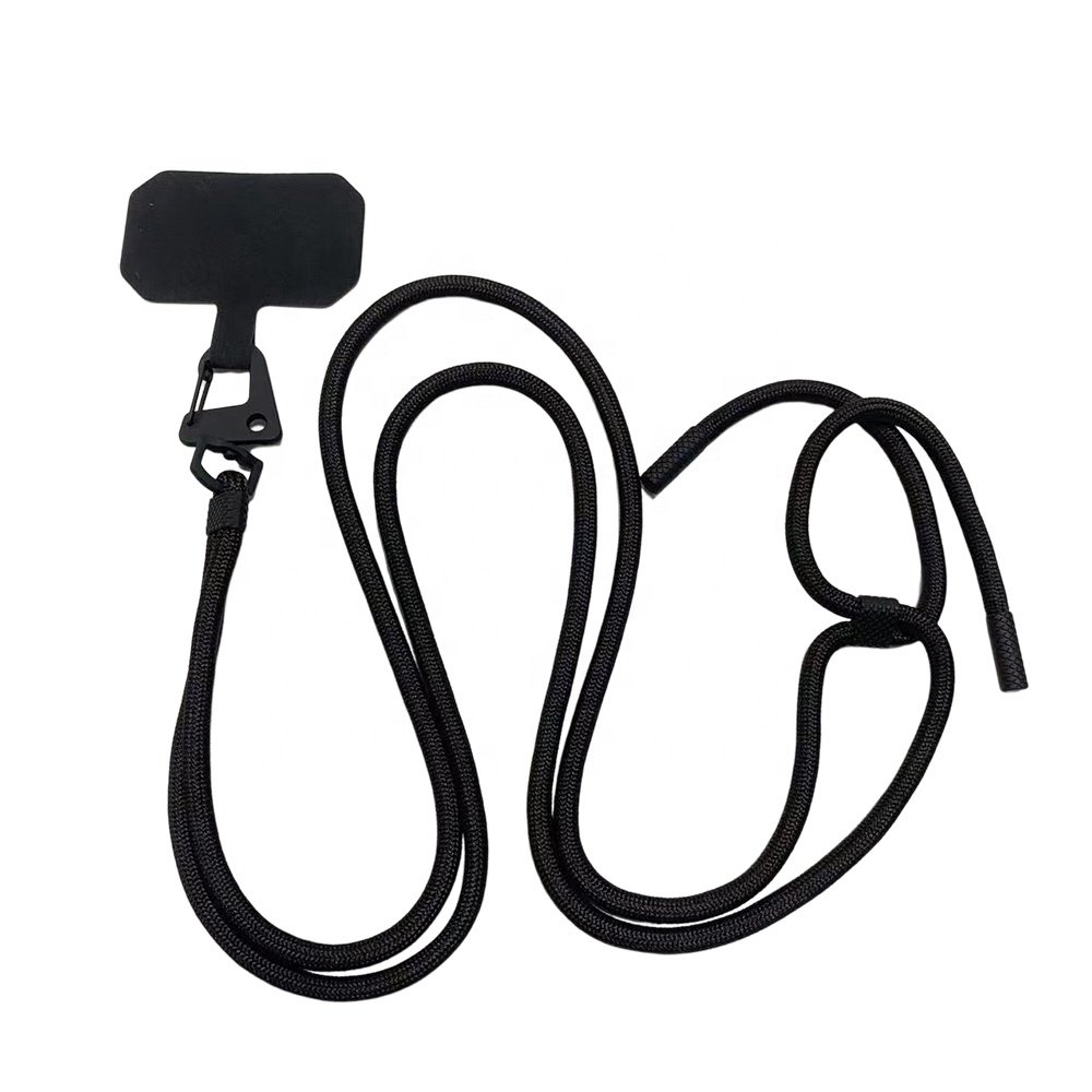 Universal Long Mobile Phone Strap Lanyard Holder With Patch Detachable Adjustable Rope Custom Color Crossbody Phone Necklace
