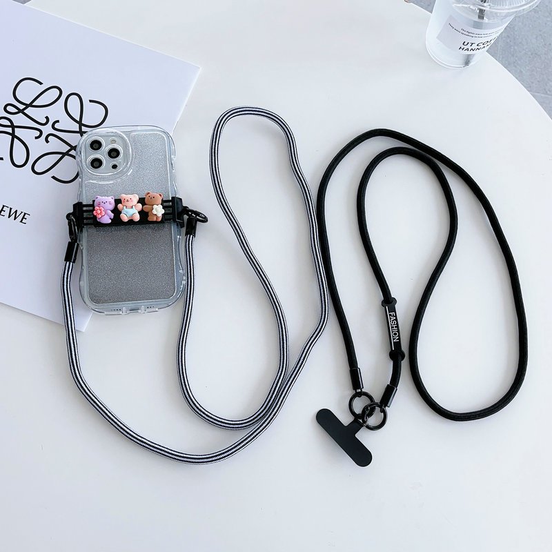 High Quality Nylon Phone Lanyard Custom Printed Long Detachable Lanyard with Mobile Phone Patch