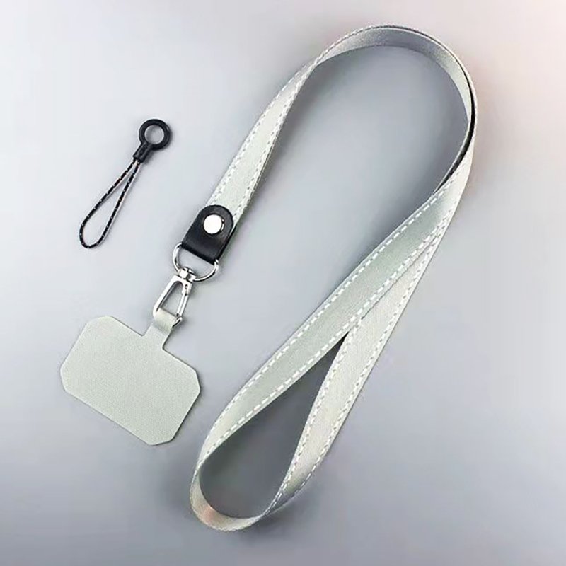 Good Quality Wide Mobile Phone Strap Removable Polyester Fiber Universal Cell Phone Strap Holder Phone Lanyard with Patch Pad