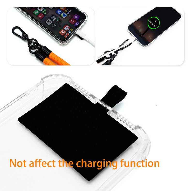 Nylon Strap for Cellphone Custom Adjustable Nylon Strap Snap Hook Mobile Phone Necklace Phone Lanyard Necklace with Patch Strap
