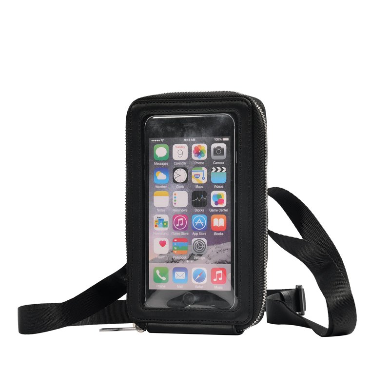Custom Casual bag Travel Phone Bag Clear TPU Touchable Screen Window Mobile Phone Bag