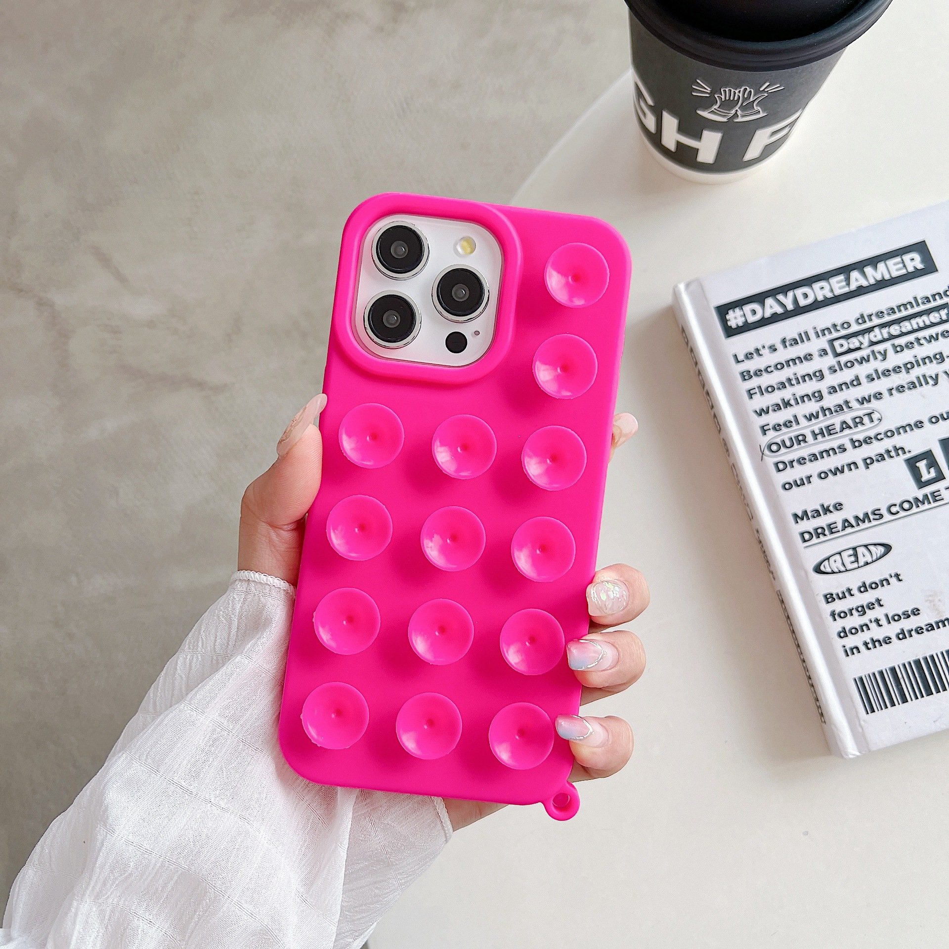 Stick-It TPU Suction Phone Case for iPhone 16 15 14 13 12 plus Pro max Non-Slip Phone Accessories