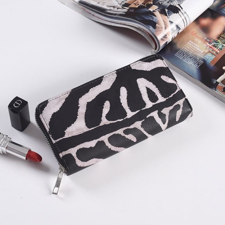Leopard Print PU Wrist Lone Mobile Phone Card Women Handbag Case Womens And Purses Wallet 2024 New Short Strap Zipper Bag UY170