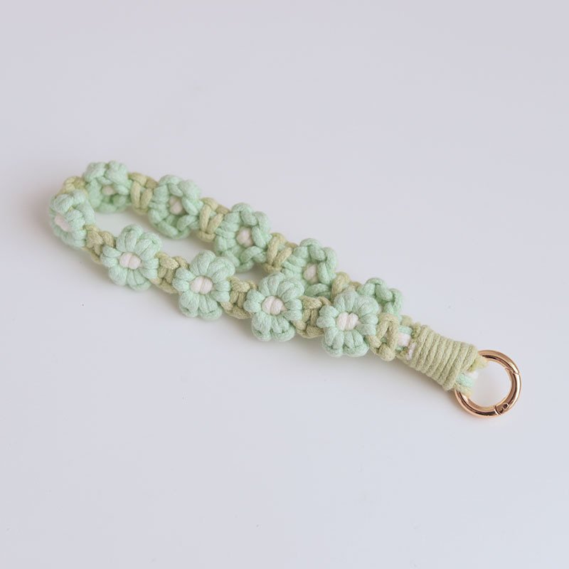 Universal Key Chain Flower Wrist Lanyard For all Mobile Phone Case Cell Phone Wrist Flower Phone Cord
