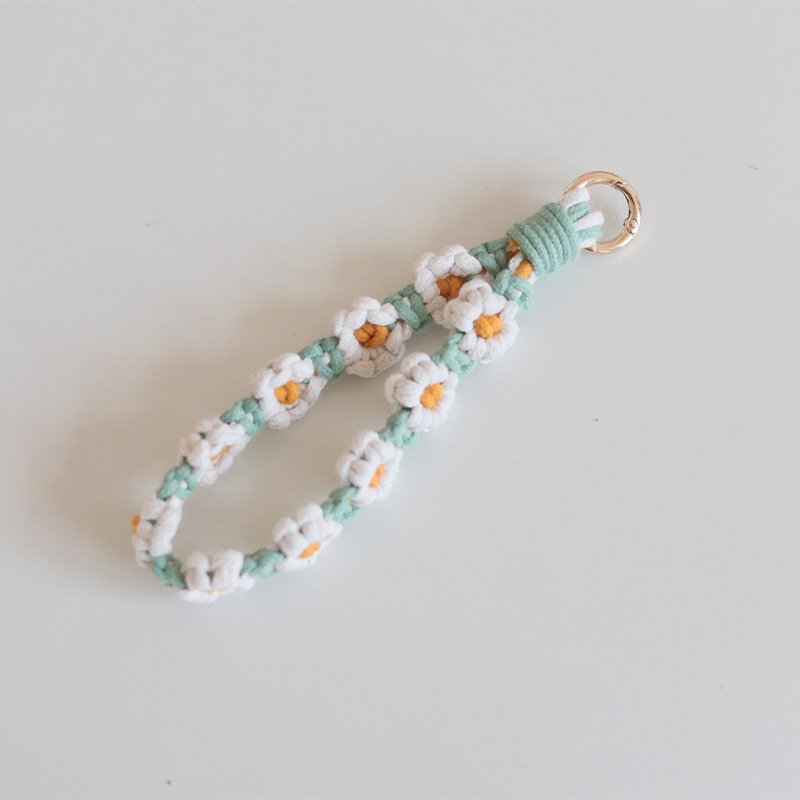 Universal Key Chain Flower Wrist Lanyard For all Mobile Phone Case Cell Phone Wrist Flower Phone Cord