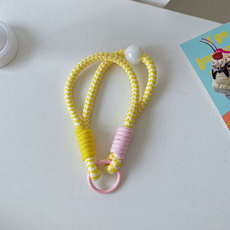 Portable Anti-Loss Key Chain Wristband Personalizable Polyester Mobile Phone Strap for Men and Women