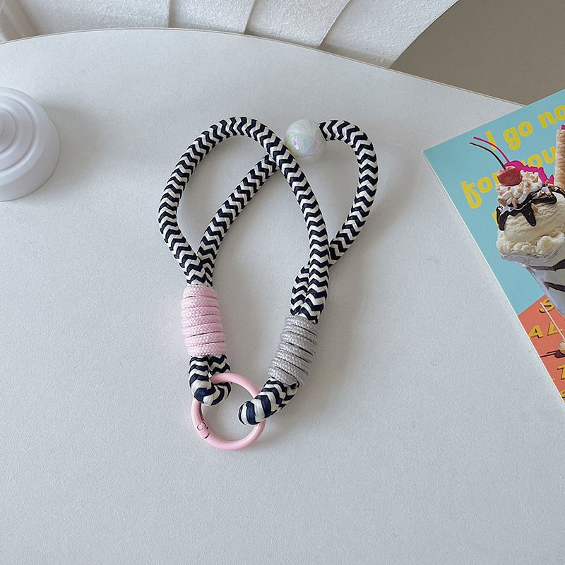 Portable Anti-Loss Key Chain Wristband Personalizable Polyester Mobile Phone Strap for Men and Women