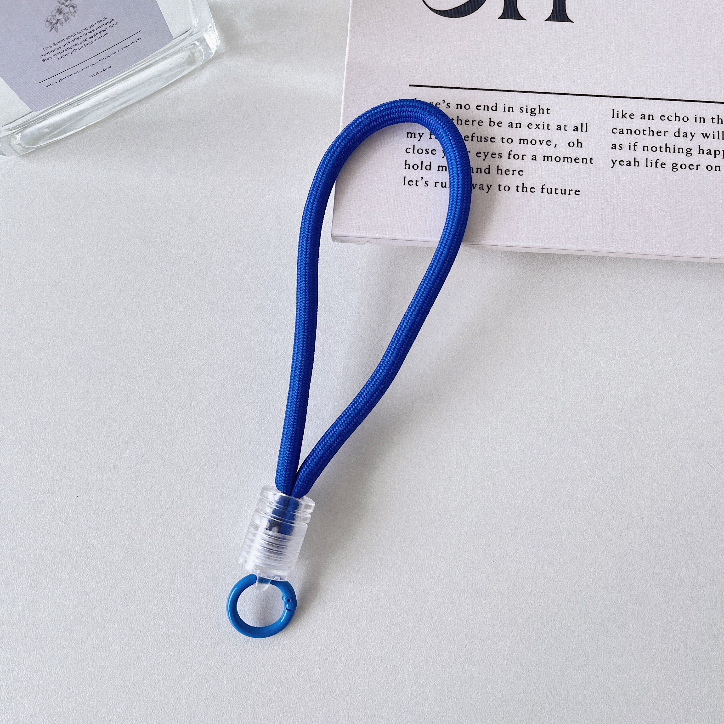 Removable universal necklace mobile phone lanyard nylon patch diagonal neck clip metal buckle metal lanyard rope belt