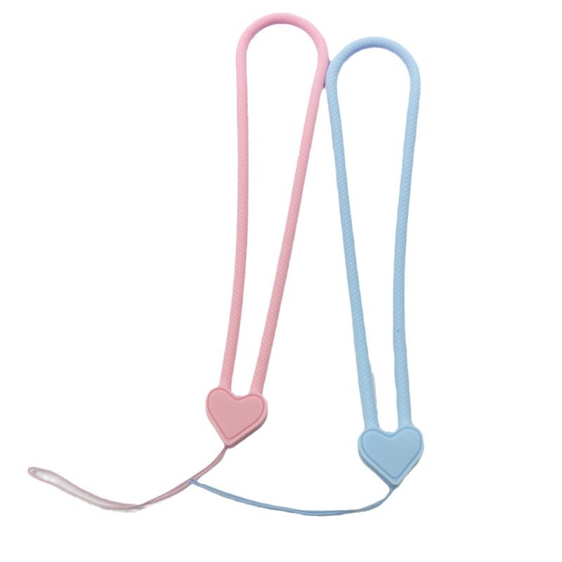 Promotional New Style mobile phone lanyard love silicone wrist strap USB Disk liquid Comfortable Flexible silicone lanyard