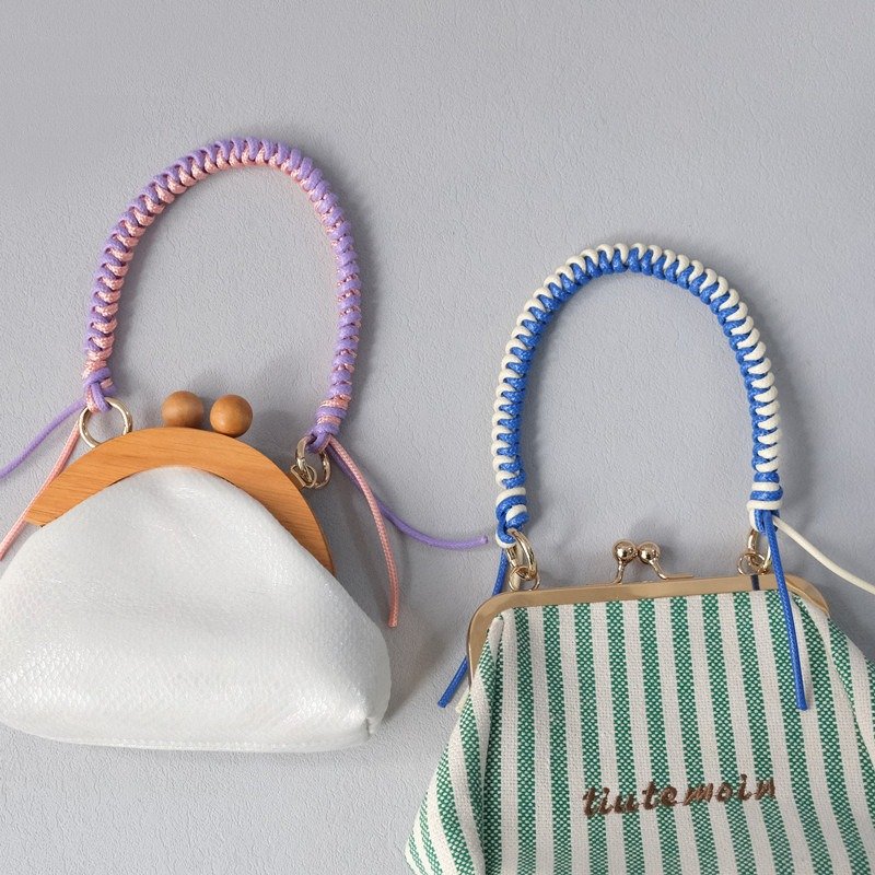 Colorful Versatile Wax Cord Handmade Rope Bag For Handbags Strap Multi-Color Hand-Held Mobile Phone Holder Lanyard Straps 35cm