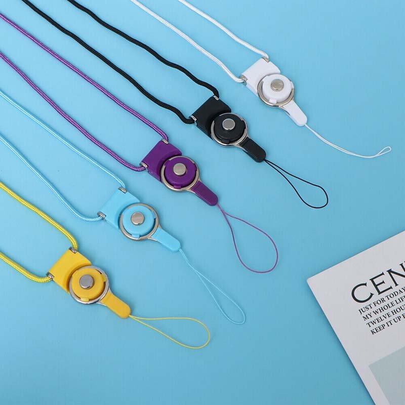 Mobile phone lanyard neck rope personalized pendant ornaments mobile phone chain key wide anti-lost rope wide decoration