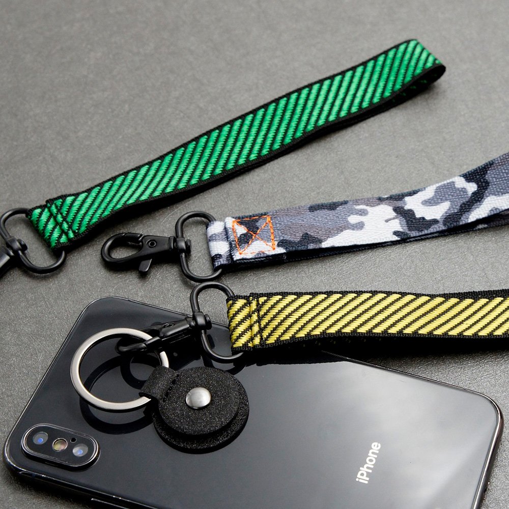 Simple PU Leather Ring Chain Lanyard Handheld Ladies Mobile Phone Accessories Mobile Lanyard Mobile Phone Straps
