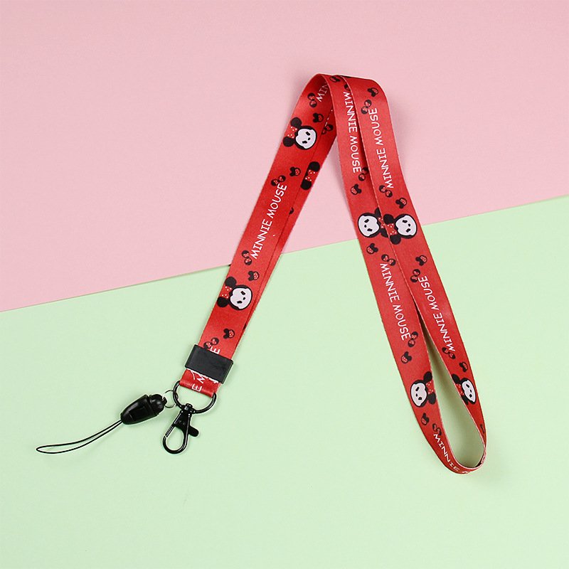 Heat Transfer Lanyard Cartoon Neck Lanyard Anti-Losing License Certificate Removable Metal Buckle Mobile Phone Lanyard