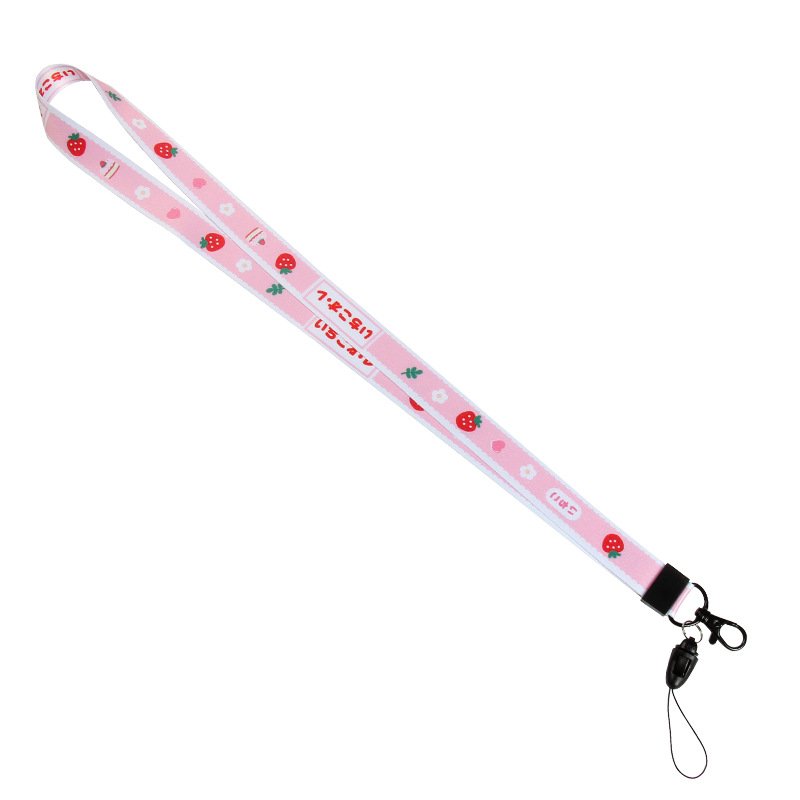 Heat Transfer Lanyard Cartoon Neck Lanyard Anti-Losing License Certificate Removable Metal Buckle Mobile Phone Lanyard
