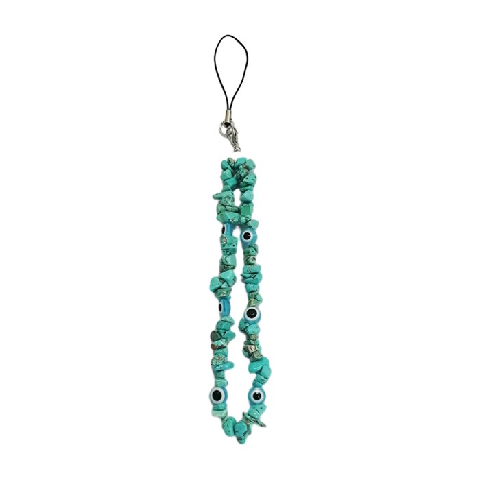 Natural Crystal Mobile Phone Lanyard DIY Beaded Stone Gemstone Mobile Phone Chain Wrist S