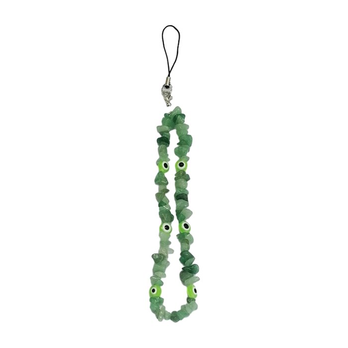 Natural Crystal Mobile Phone Lanyard DIY Beaded Stone Gemstone Mobile Phone Chain Wrist S