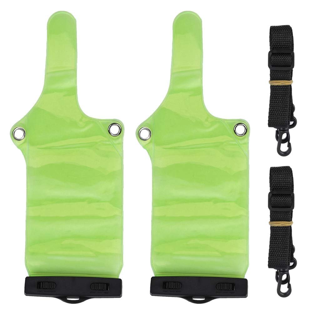 Portable Walkie Talkies Waterproof Radio Bag Case with Clip Lanyard