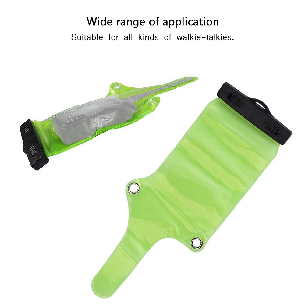 Portable Walkie Talkies Waterproof Radio Bag Case with Clip Lanyard