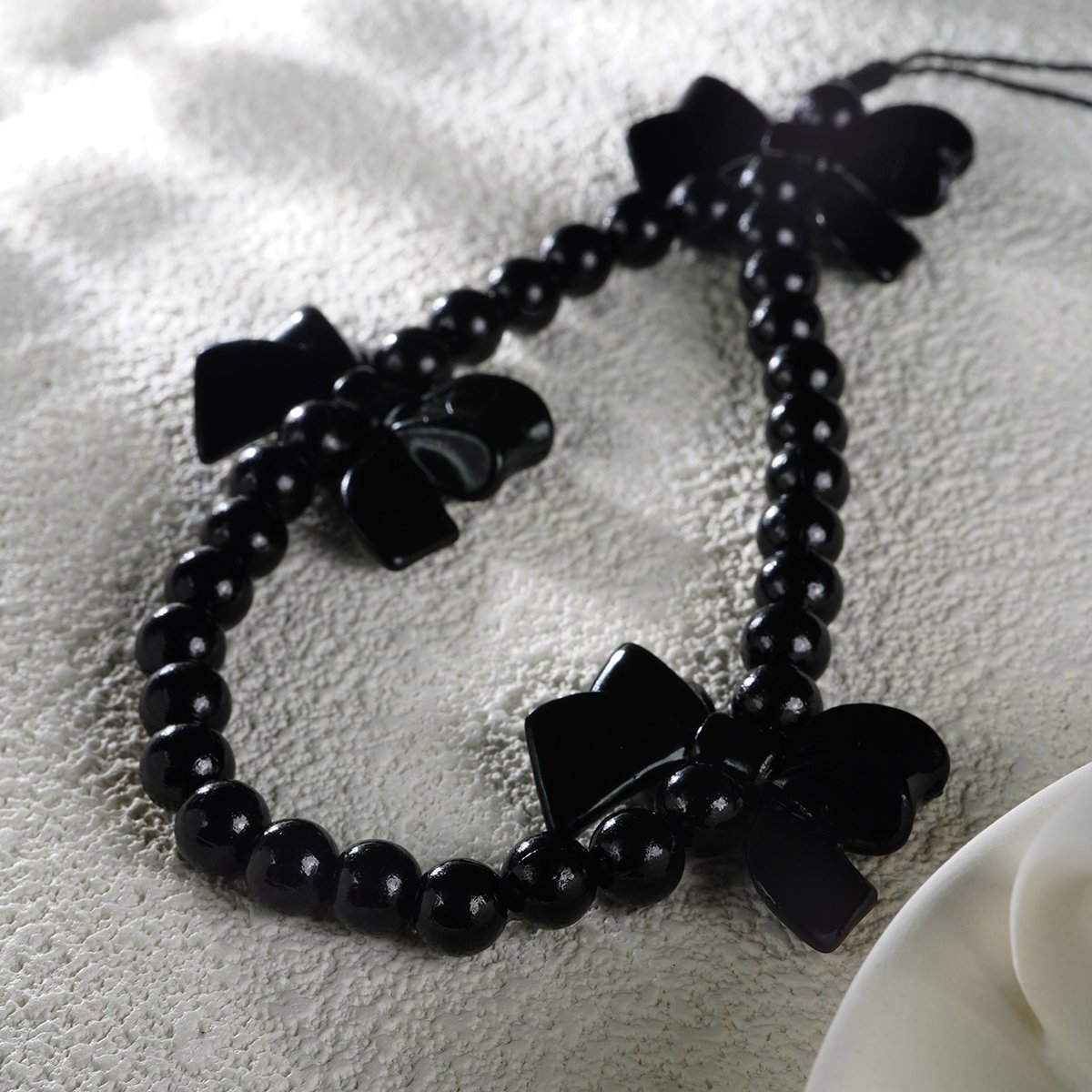 New DIY Portable Pendant Wrist Strap Y2K Bowknot Beaded Phone Chain For Girls Wrist Anti-loss Rope