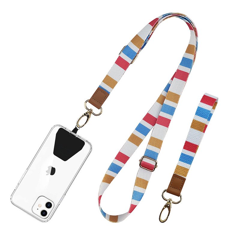New Crossbody Wide Mobile Phone Necklace Patch Adjustable Long Universal Cell Phone Strap Holder Phone Lanyard