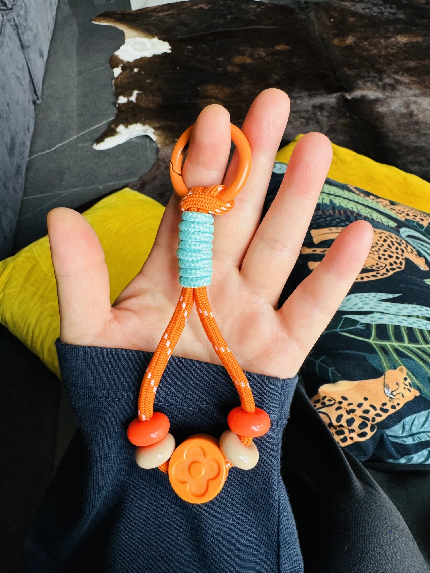 Custom Adjustable Nylon Mobile Phone Lanyard Wrist Strap Lanyard Clothes Decorative Chain