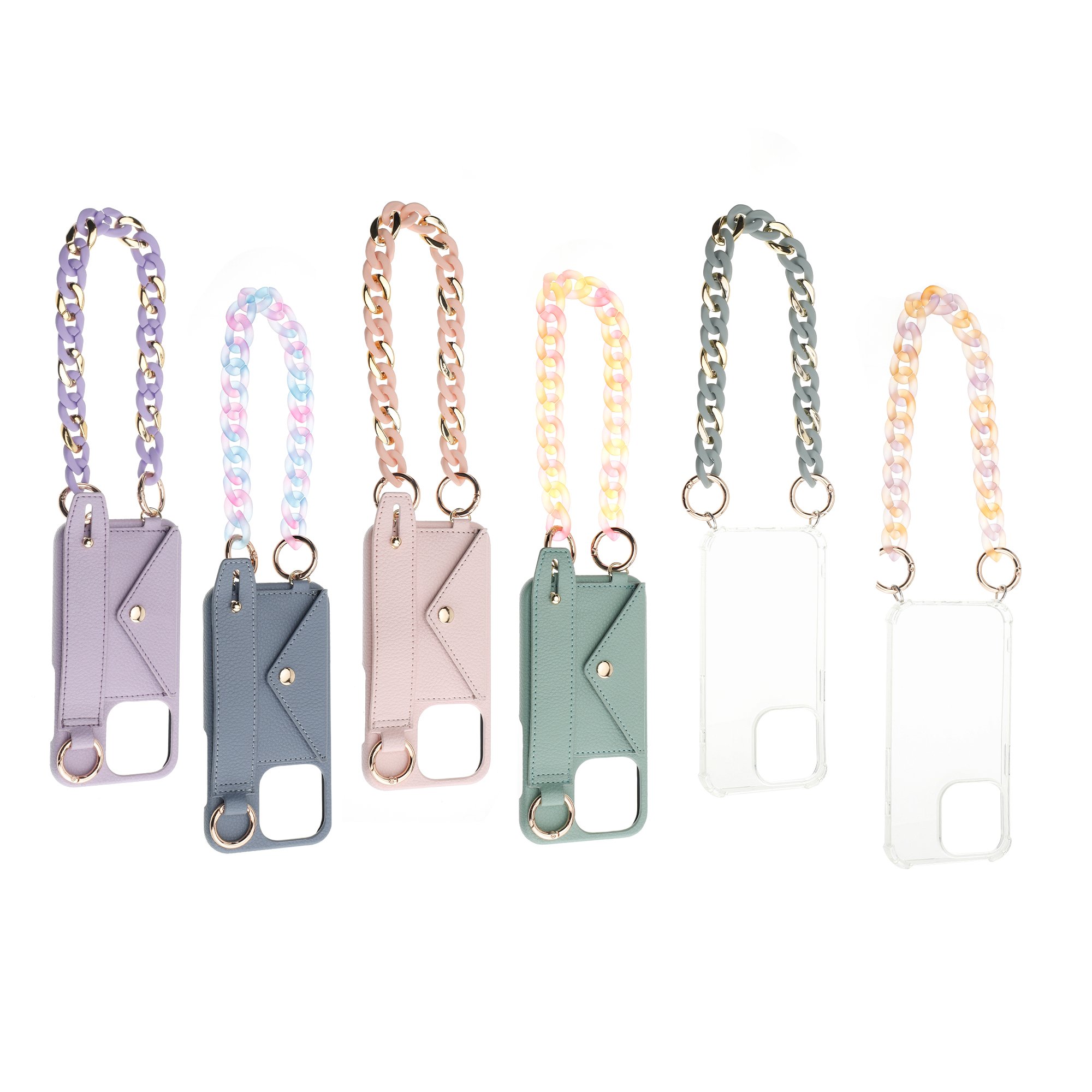 ins Fashion High Quality Resin Phone Chain Colour Mixture Phone Charm Mobile Phone Straps