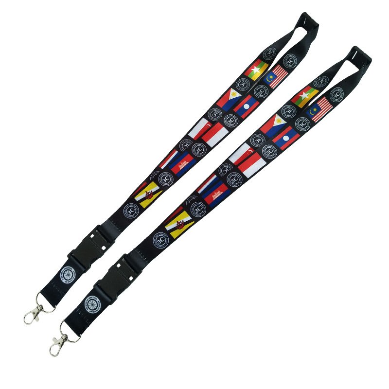 Factory Lanyard Memory Stick USB Promotional Business Gift Thermal Transfer Printed Memory Neck Straps Flash Drive USB Lanyard