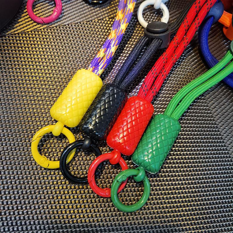 mobile phone lanyard with adjustable woven knotting strap. Mobile phone strap with adjustable strap mobile phone accessories