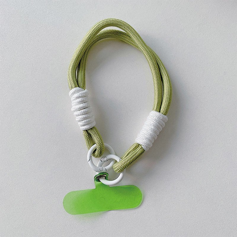 Creative Anti-Loss Rope Mobile Phone Case with Woven Camera Lanyard Key Ring and Knot Durable Polyester Material