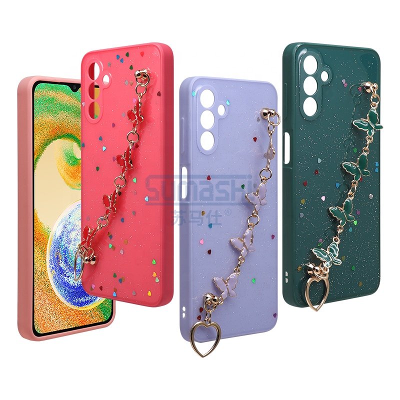 butterfly chian epoxy glitter phone case for motorola g stylus 5g 2022 for iphone 16 15 16 case with strap for xiaomi 11t pro case