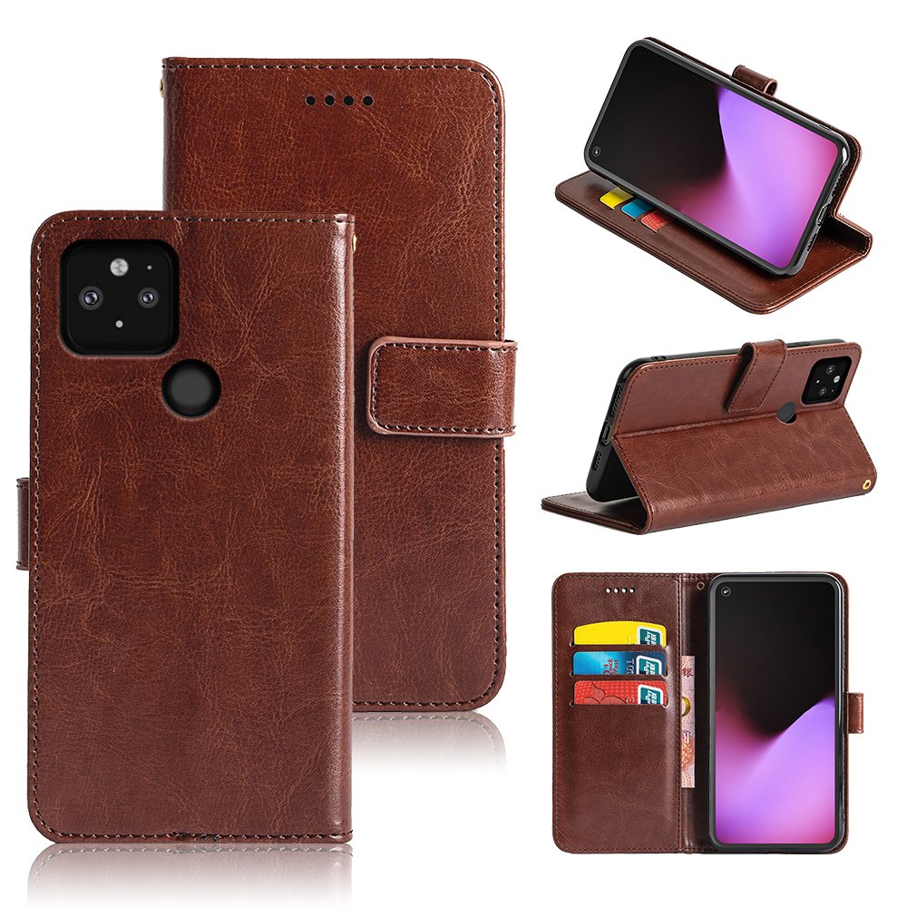 Crazy Horse Wallet Leather Case For Google Pixel 9 8 5 XL 6 6A 7 Pro 5G Magnetic With Card Slot Cases