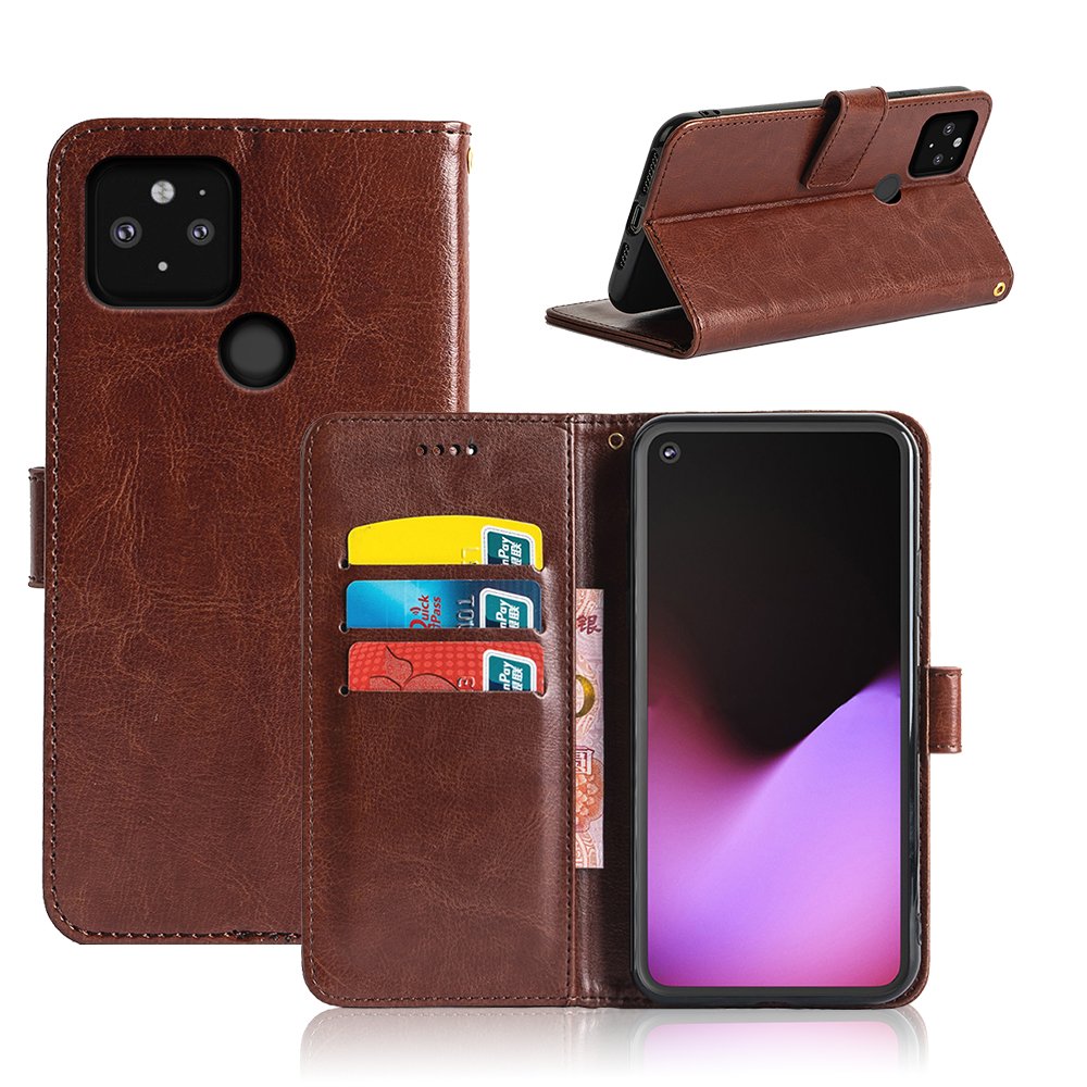Crazy Horse Wallet Leather Case For Google Pixel 9 8 5 XL 6 6A 7 Pro 5G Magnetic With Card Slot Cases