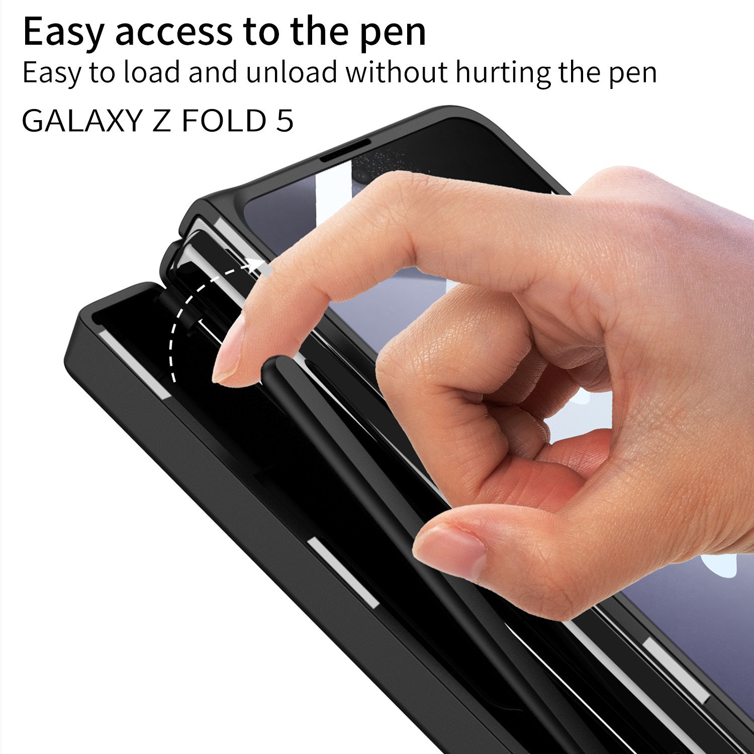 For Samsung Galaxy Z Fold 6 ZFold 5 Shockproof Hard PC Phone Case with Ring Stand Glass Film Lanyard and Strap