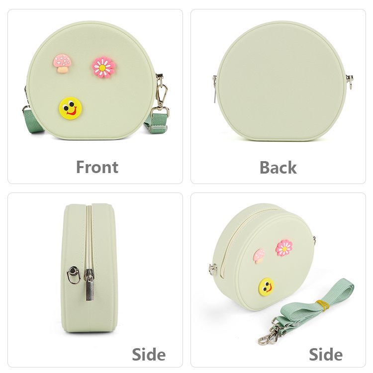 Women Silicone Tote Bag Custom LOGO Hole Silicone Shoulder Bag Handbag Fashion Ladies Satchel Messenger Bags