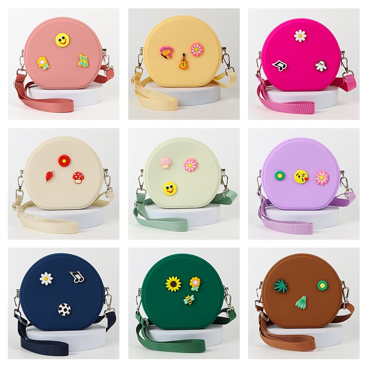 Women Silicone Tote Bag Custom LOGO Hole Silicone Shoulder Bag Handbag Fashion Ladies Satchel Messenger Bags