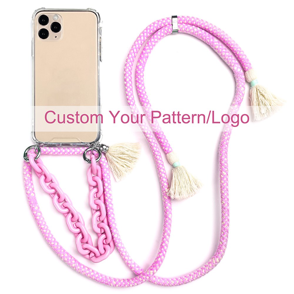 TENCHEN necklace phone case for iphone 16 new design crossbody phone cases with strap