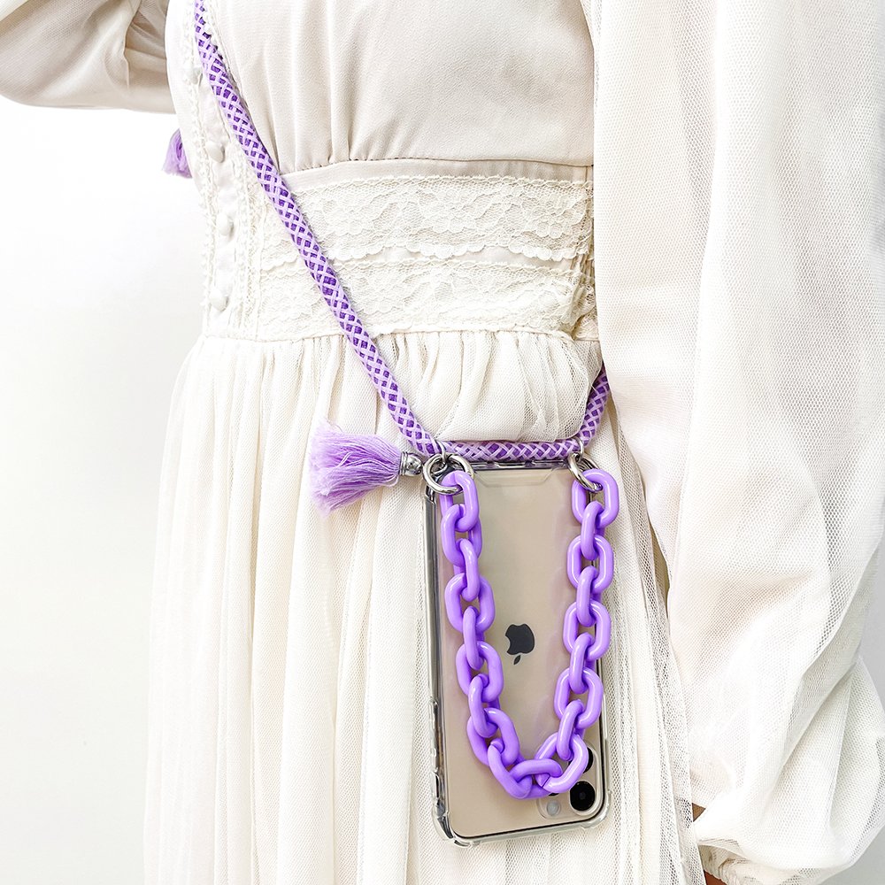 TENCHEN necklace phone case for iphone 16 new design crossbody phone cases with strap