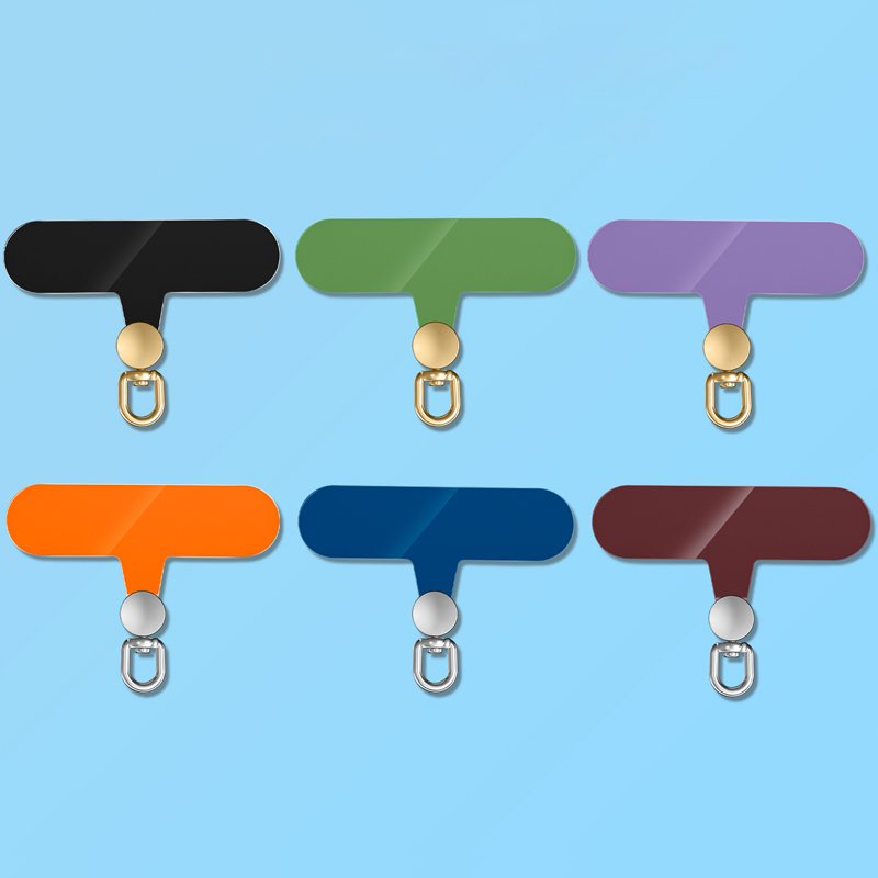 Mobile Phone Lanyard Patch Strap Clip Rotatable Charm Tether Tab Transparent TPU Cell Smartphone Accessories Chain Case