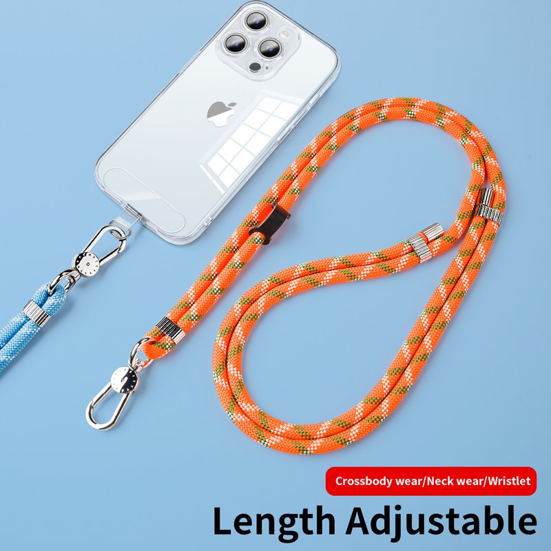 Mobile Phone Lanyard Adjustable 7mm Nylon Fashionable Crossbody cell phone Case Strap Neck Wrist Strap Made of Durable Polyester