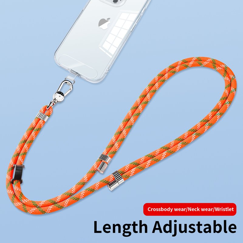 Mobile Phone Lanyard Adjustable 7mm Nylon Fashionable Crossbody cell phone Case Strap Neck Wrist Strap Made of Durable Polyester