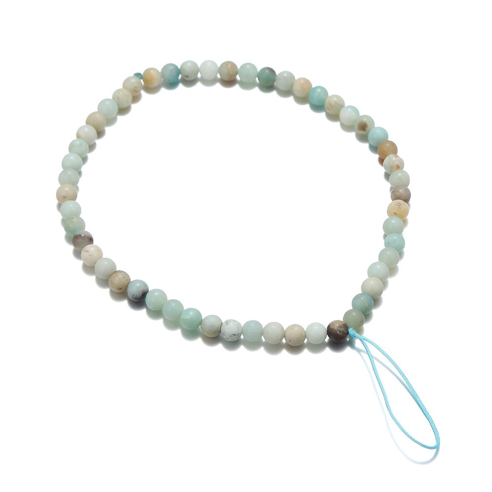2021 New fashion stone bead bracelets straps natural crystal healing phone chian for mobile phone accessories