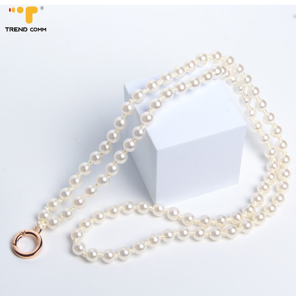 Pearl Mobile Phone Chain Beads Charms Hook handbag Straps Crossbody Fashion Phone Case Chain Lanyard Necklace Beads