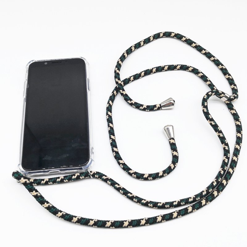 2019 New Factory Transparent Cell Phone Case With Lanyard Necklace Shoulder phone case necklace for iphone 6 7 8 plus x XR XS