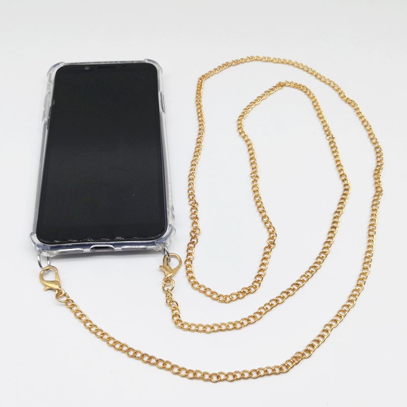 2019 New Factory Transparent Cell Phone Case With Lanyard Necklace Shoulder phone case necklace for iphone 6 7 8 plus x XR XS