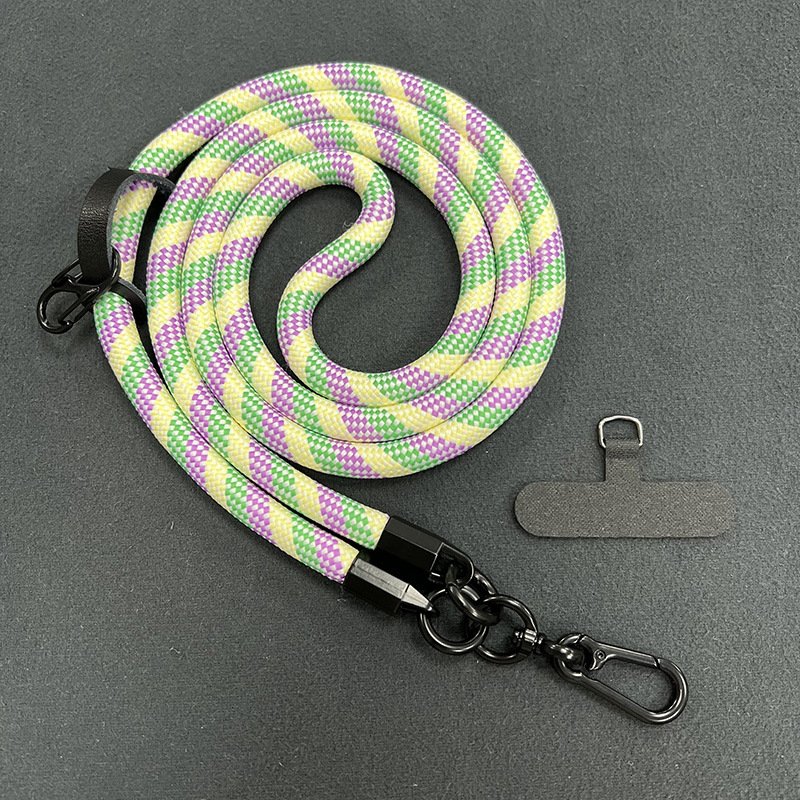 Hot Sell Crossbody Lanyards Cellular With Logo Custom Woven Flower Mobile Phone Lanyard