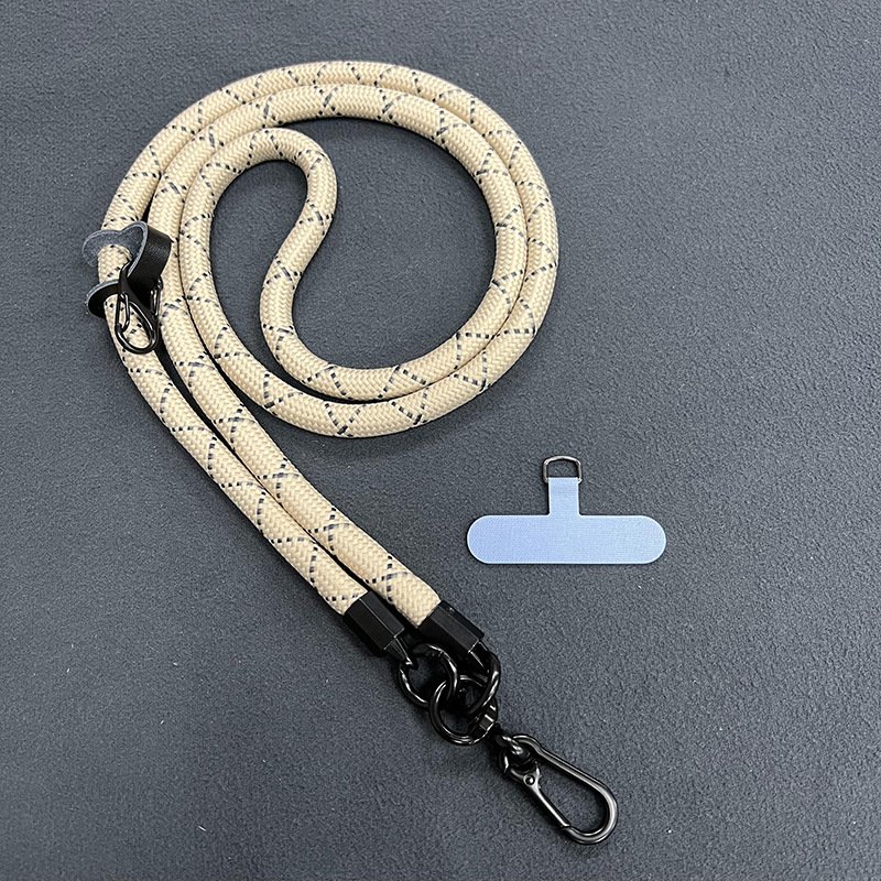Hot Sell Crossbody Lanyards Cellular With Logo Custom Woven Flower Mobile Phone Lanyard