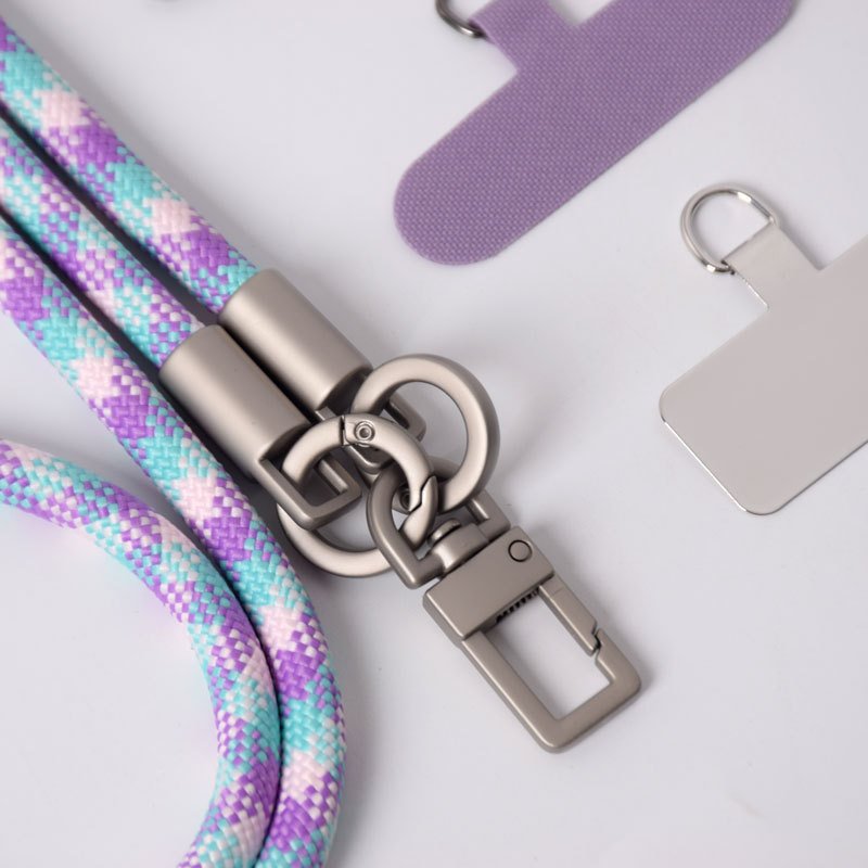 Hot Sell Crossbody Lanyards Cellular With Logo Custom Woven Flower Mobile Phone Lanyard